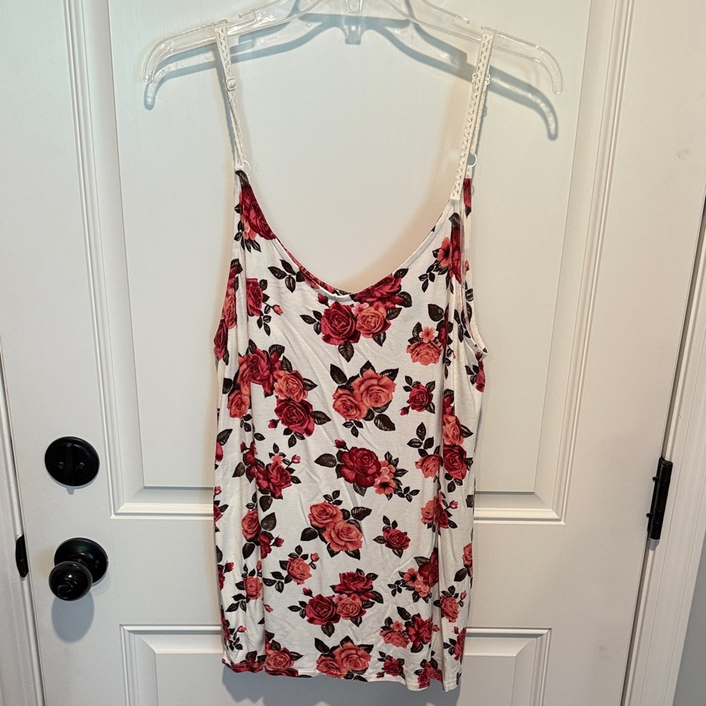 Torrid Red Floral Camisole Top